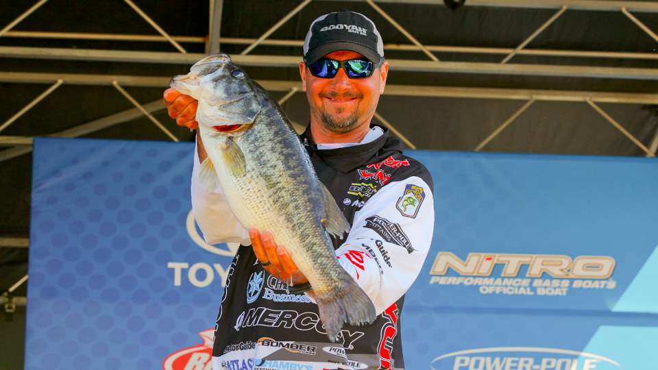 Jason Christie (4th, 21-5)  Note: Christie is holding the current Big Bass of the tournament, which weighed 9-10.