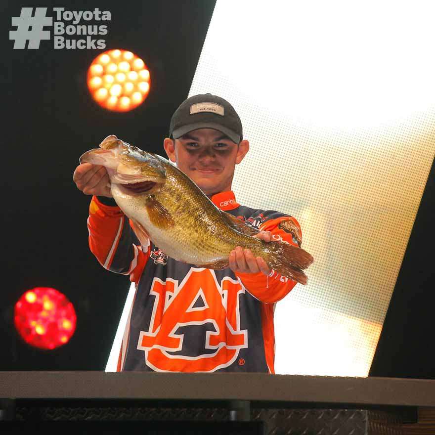 After winning the 2013 College Series Classic Bracket, Jordan Lee took home his first Toyota. The truck, wrapped in Auburn colors, took Jordan to his first Bassmaster Classic in 2014. 