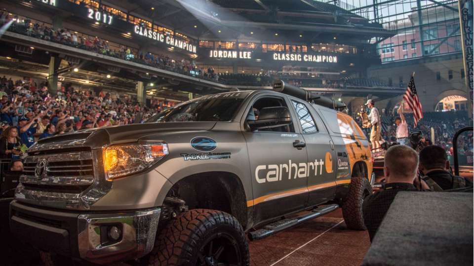 Before Jordan Lee won the Bassmaster Classic and drove his Toyota on a victory lap around Minute Maid Park, he gave us a tour of his truck.