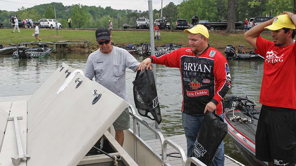 Every live fish is returned to the Shimano Live Release boat so they can be returned to Chickamauga.