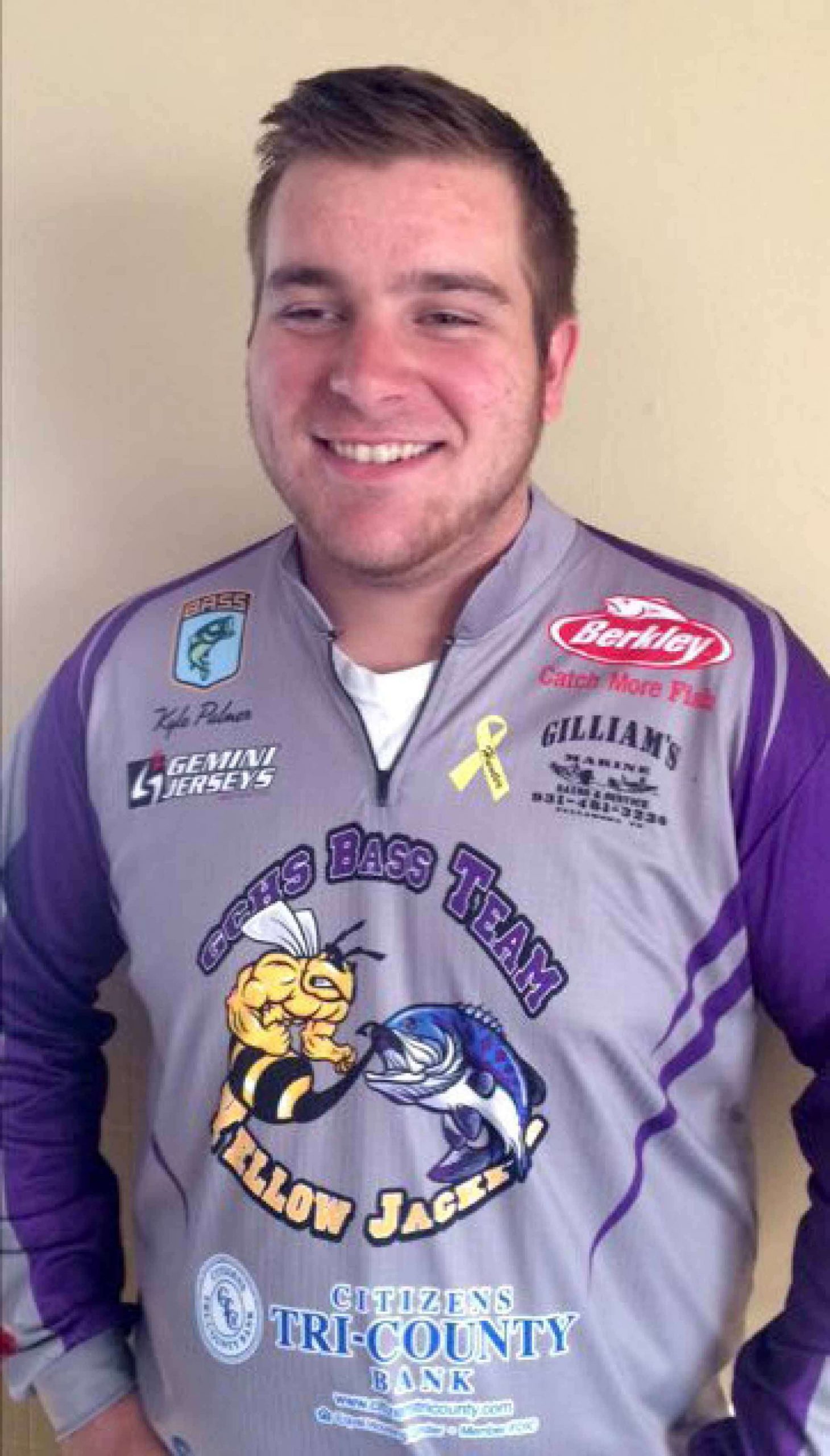 <b>Kyle Palmer, Estill Springs, Tenn. </b><br>
A senior on the Grundy County High School fishing team, Palmer has tallied an impressive six wins in the past 12 months, including a 160-boat Bassmaster High School divisional on Lake Chickamauga and a 93-boat event on Percy Priest. Palmer also earned five other Top 10 finishes and was awarded Grundy County High School Team of the Year with his fishing partner, Kyle Ingleburger.
<p>

Palmer is currently serving his second year as the president of his high school bass team, and assisted with two major fundraisers for a freshman teammate with cancer. 
<p>

âHe is the leader of the Faith Unleashed club â¦â wrote Rita Sliger, Franklin County High School. âThey discussed positive and proper ways to handle situations. This also included trying to find morally good and fair solutions to problems they each have to faced.â
<p>

Palmer has just recently received a fishing scholarship for Bethel University in Tennessee for the fall 2017 semester.
