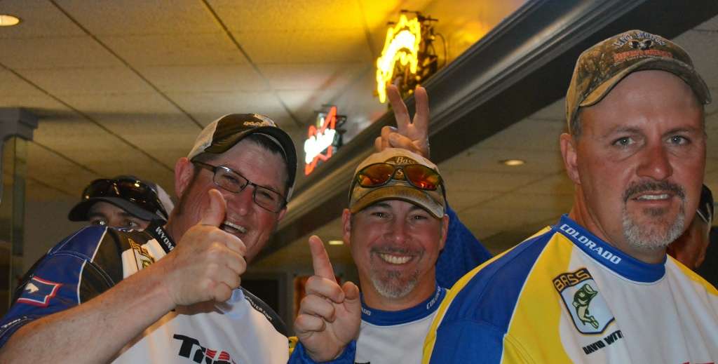 Photo Bomb! David Cottonball Kaltenbaugh gets bunny ears With a WY team member and Dave Withee.