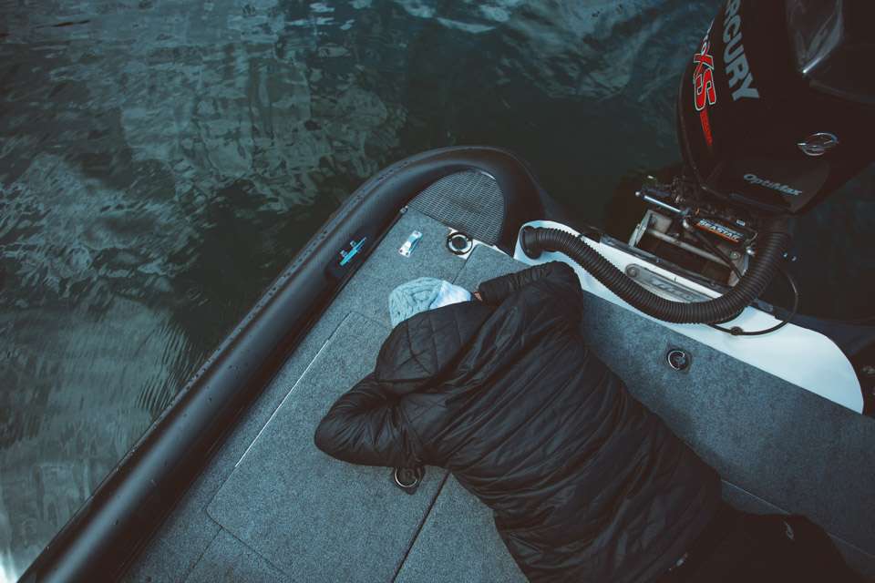 Photographer Tanner Yeagar was still adjusting to the early mornings and  long days on the water.