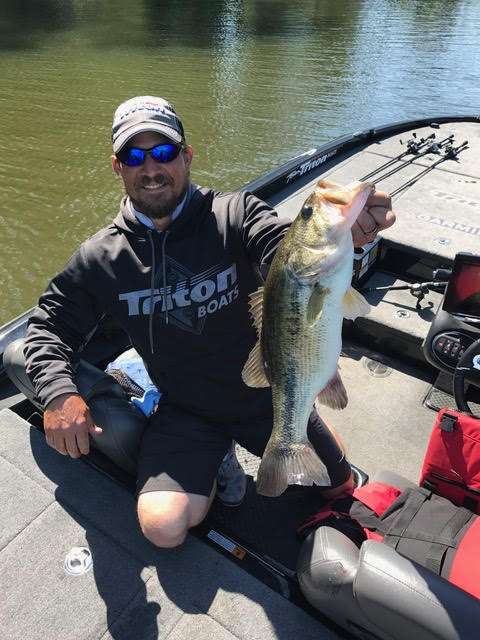 This is the size he has been looking for! A solid 5-pounder for Keith Poche's 4th keeper.