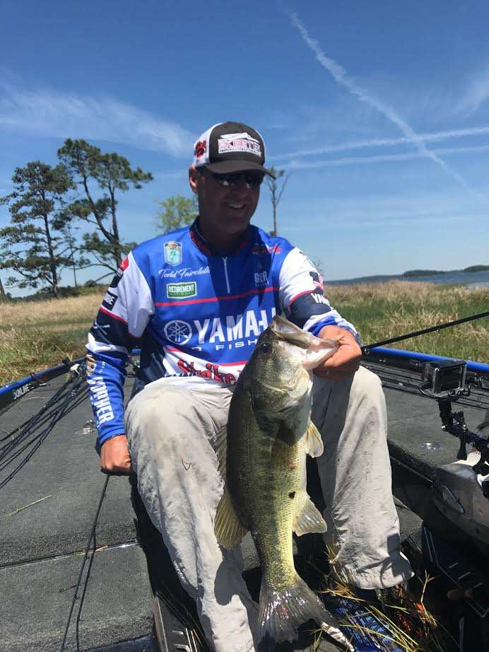 Todd Faircloth with a 5-pounder. He is climbing to the top one fish at a time.