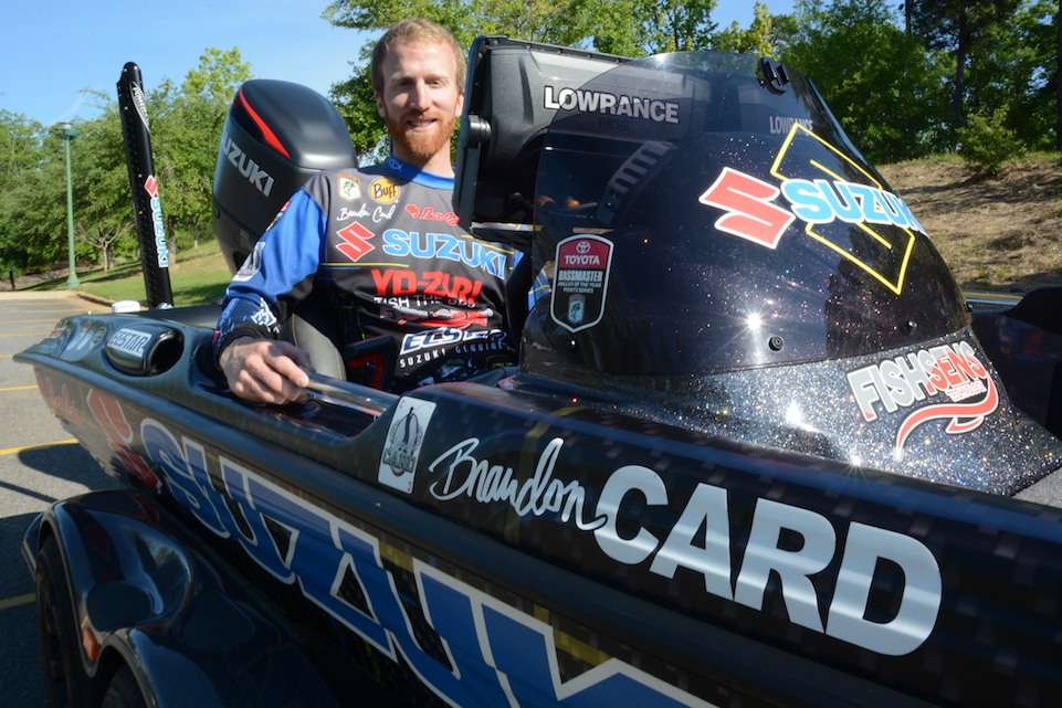 Brandon Card was the first collegiate angler to qualify for the sportâs world championship from the Carhartt Bassmaster College Series presented by Bass Pro Shops. He competed for the University of Kentucky.
