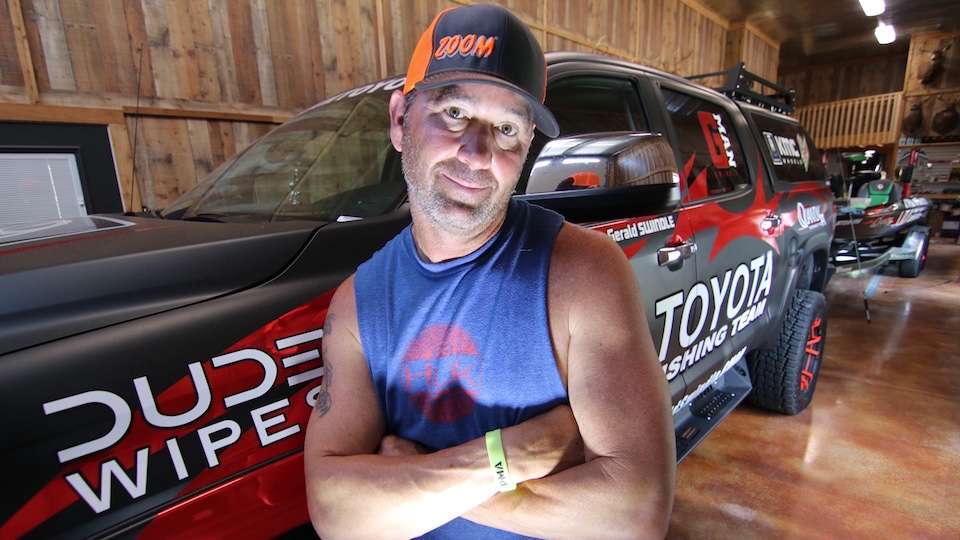 Home base for Swindle is this Man Cave conveniently located near Lake Guntersville in Alabama. The Tundra and Triton are always ready to roll out of this cave. Be that for a practice trip for the G-man on G-Ville or a long haul to a tournament.  