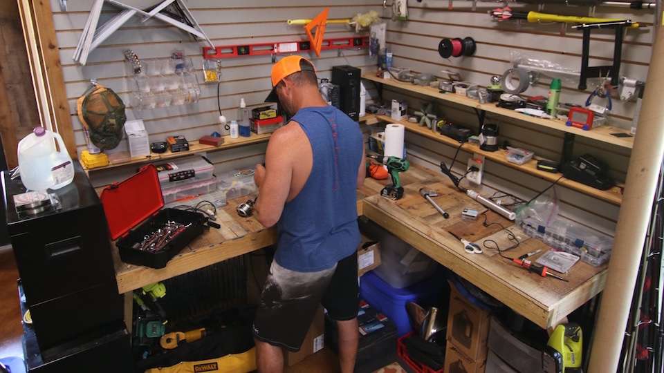 Tools for modifying lures are there, too. âI like to experiment with things and this space is perfect for doing it.â  