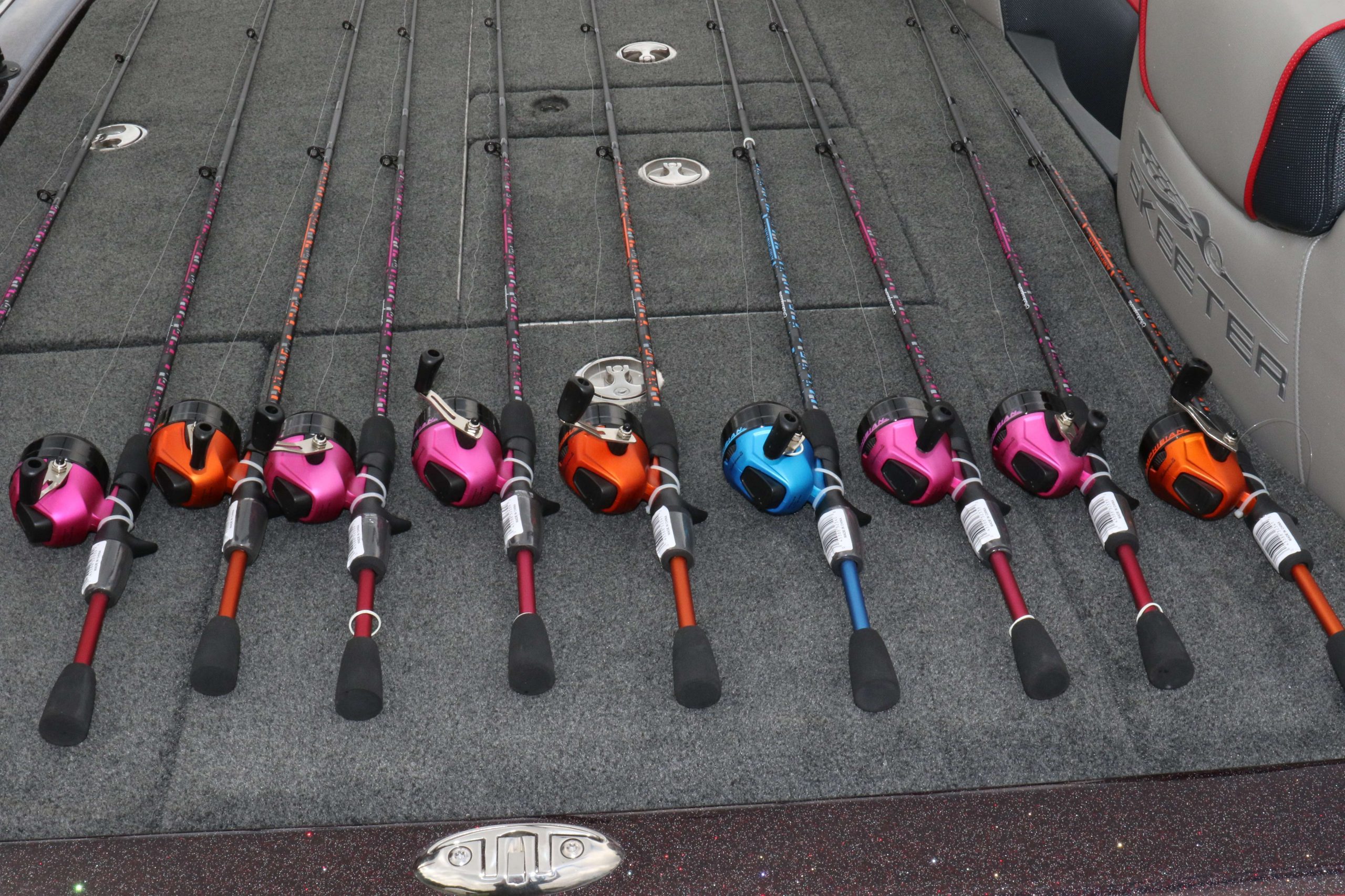 These multi-colored combos from Shakespeare are just perfect for the hands of young anglers.