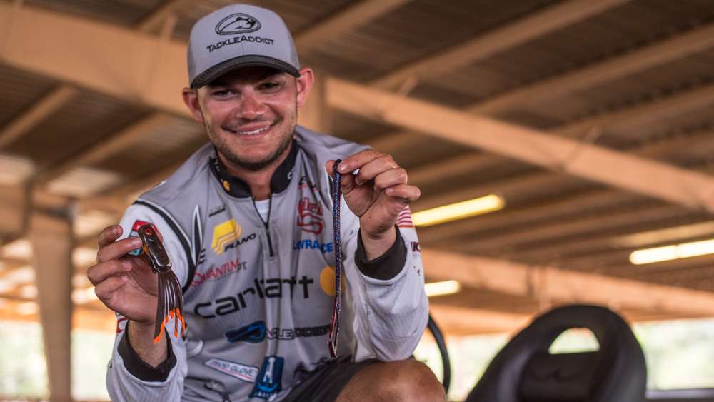 <b>Jordan Lee</b><br>
Jordan Lee targeted transitional bass returning to deeper water using these baits. He used this lineup to finish fourth. 
