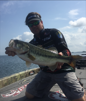 Cliff Pirch showing off this awesome bass. 