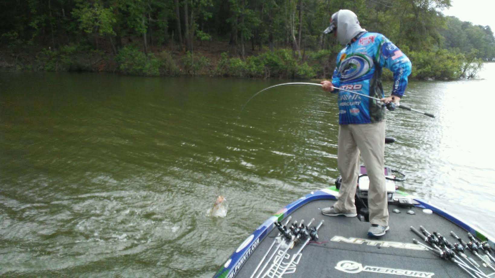 Andy Montgomery swings in one more but no help from a 2-pounder. 