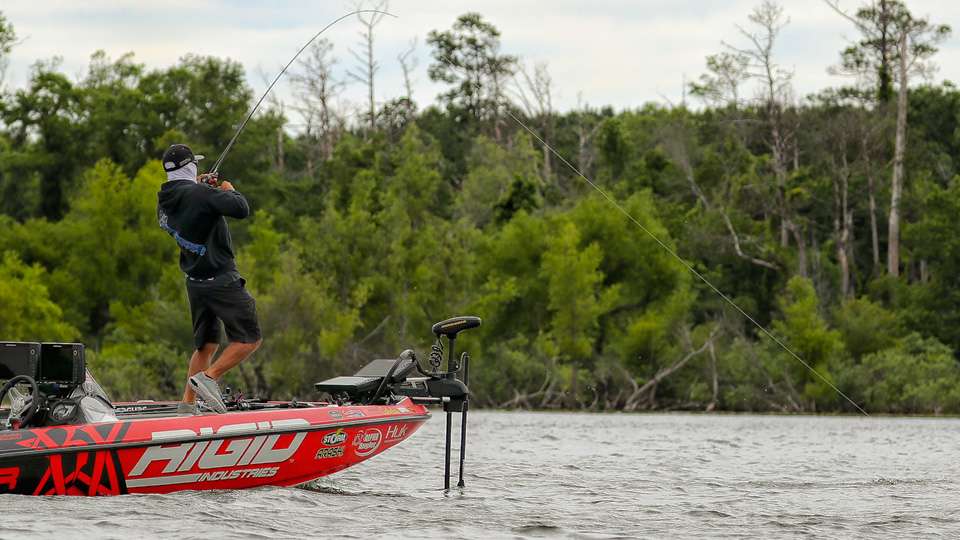 At 2:36, with the check-in time of 3:00, Brandon Palaniuk sets the hook on his winning catch...