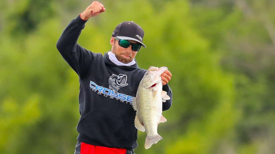 Brandon was so excited about the big fish he caught on Championship Sunday...