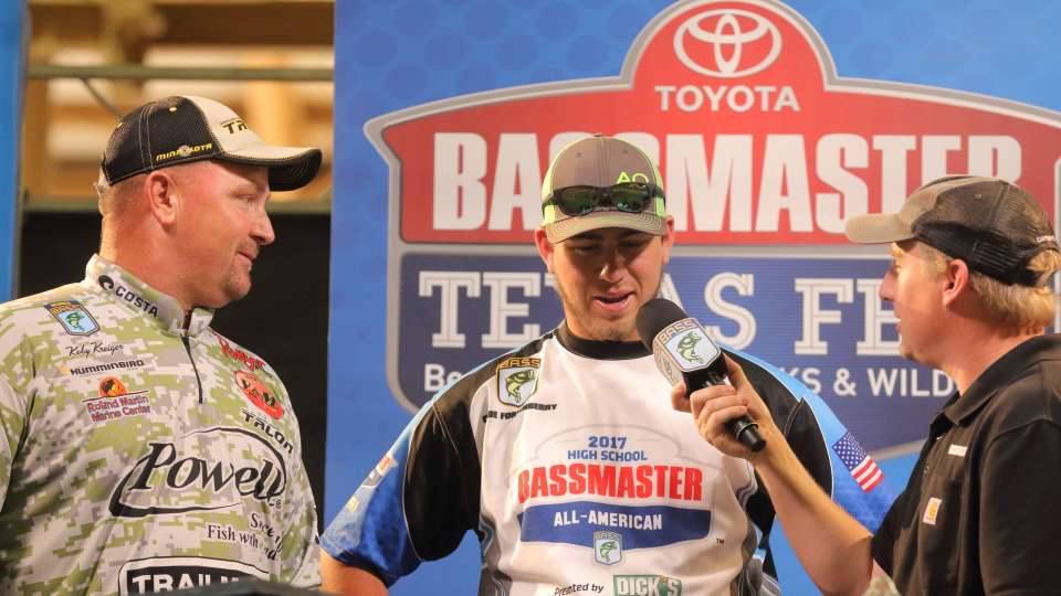 Kreiger and Fortenberry talk about their day, bringing 7 pounds, 2 ounces, to the scales.