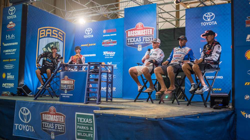 The Top 5 anglers entering Championship Sunday took the stage on Saturday to answer questions from fans. 