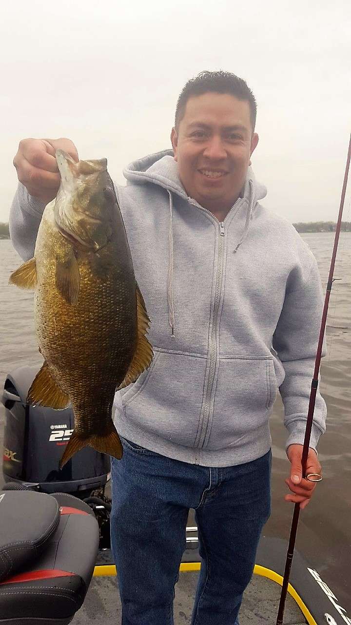 Another smallmouth caught and released on the water once again by Staff Sgt. Nava