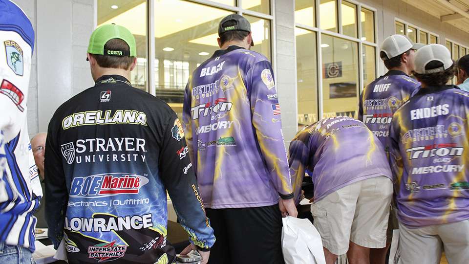 Carson Orellana (left) of Strayer University is looking to go to his 3rd consecutive National Championship fishing solo, which could possibly be a record.