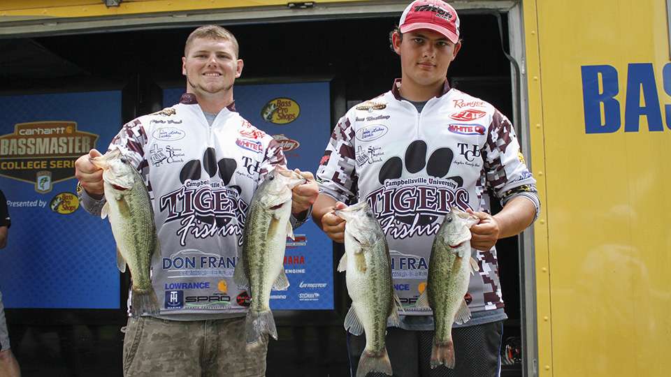 Austin Weird and Levi Neatherly of Campbellsville (38th, 10-0)