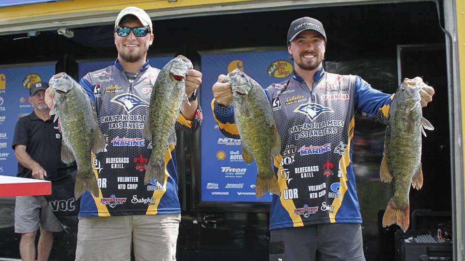 Gavyn Bridges and Dylan Anderson of UT Chattanooga (7th, 13-4)