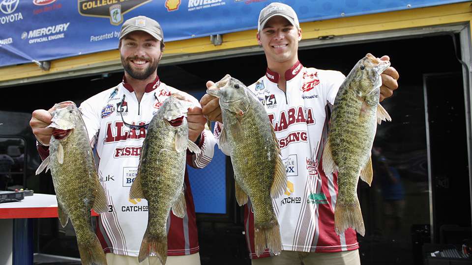 Lee Mattox and Anderson Aldag of Alabama (8th, 13-3)