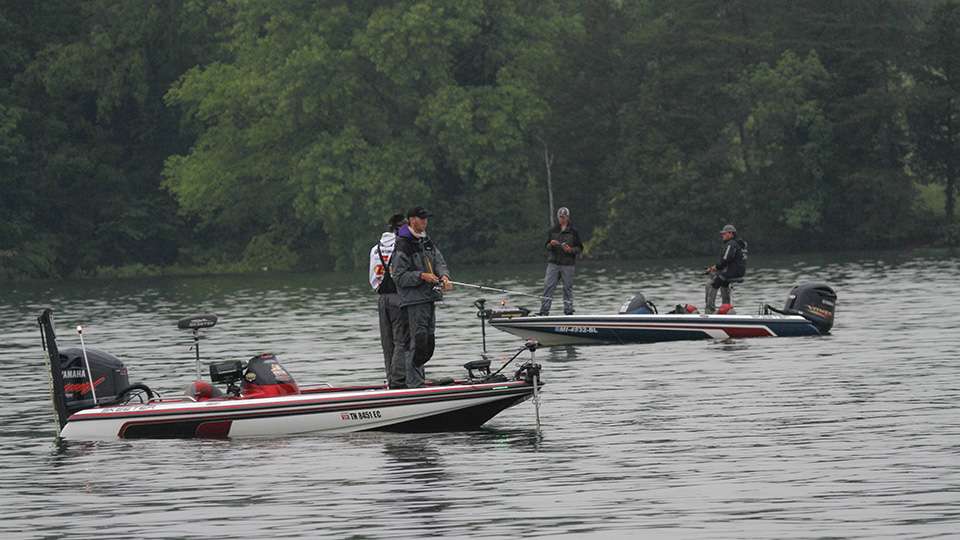 Day 2 of the Carhartt Bassmaster College Series East Regional presented by Bass Pro Shops at Cherokee Lake offered storm threats all day, but the weathered stayed fair and anglers battled to make the Top 21 cut.