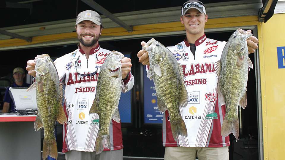 Lee Mattox and Anderson Aldag of Alabama (5th, 28-0)