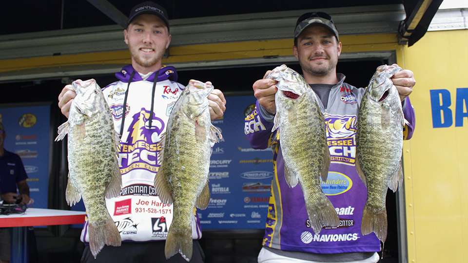 Sam Carris and John Berry of Tennessee Tech (1st, 31-7)