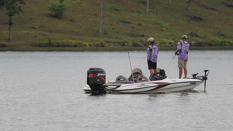 Garrett Enders and Cody Huff of Bethel University were 2nd place and like Days 1 and 2 they started within sight of the leaders on an off-shore spot.