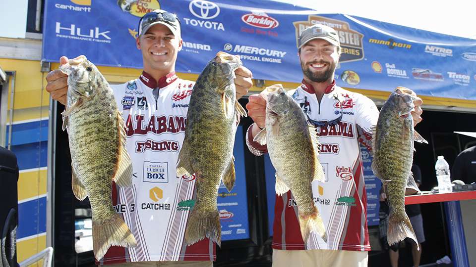 Anderson Aldag and Lee Mattox of Alabama (6th, 40-13)