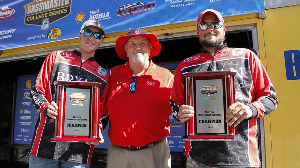 It's the first Carhartt Bassmaster College Series win for Bryan College. A scholarship school in Dayton, TN.