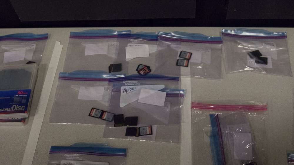SD Cards from on-the-water cameras are put into ziploc bags. As soon as the LIVE show ends, the team shifts from a live role to a traditional post production format to produce the television show for ESPN2. 