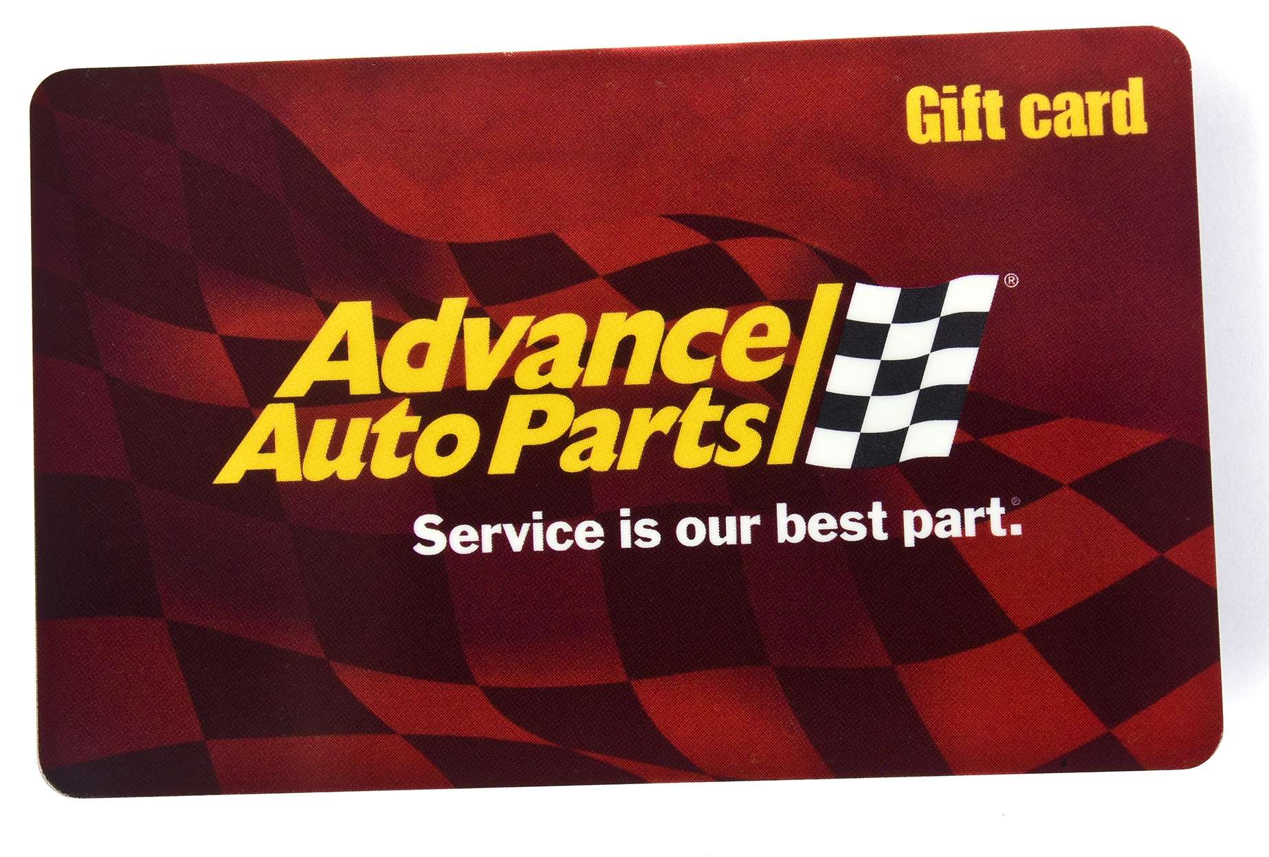 5 RUNNER-UP PRIZE WINNERS WILL RECEIVE<br>
â¢ A $200 gift card to Advance Auto Parts!<p>
Across the United States, Puerto Rico and the Virgin Islands, Advance Auto Parts serves millions of customers in thousands of stores. Each one of our Team Members is dedicated to giving you great service, regardless of your automotive needs. We pride ourselves on stocking quality parts that are available when you need them to help you get back on the road.