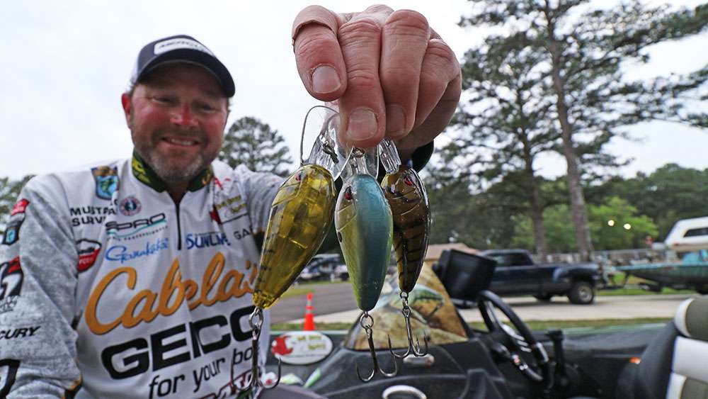 The veteran angler also had a crucial hand in developing a line of Spro crankbaits known as the Crawler. These lures allow him to strain deeper water looking for bass that like to be well below the lake's surface. All crankbaits are not created equal, and having an assortment of sizes, lip style and colors is key to keeping the bite hot. 