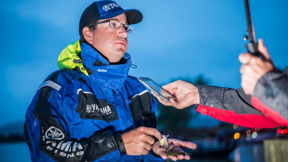 <b>Cliff Pace</b><br>
Cliff Pace finished seventh at Lake Dardanelle using three primary lures. For the early morning shad spawn he used a topwater and then switched to a crankbait and soft plastic rig. 
