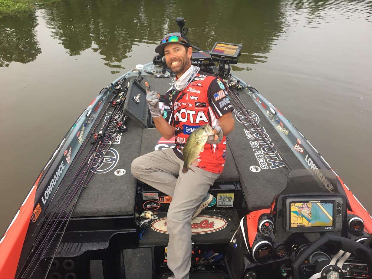 First time this week for Mike Iaconelli to have a keeper the first hour.
