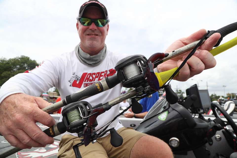 <b>Chad Morgenthaler</b><br>
Chad Morgenthaler finished third using this finesse bait. The choice was a Missile Baits D Bomb. He rigged it to a 5/0 Owner Straight Shank Hook. Morgenthaler used 1/4-, 3/4- and 5/16-ounce Reins Tungsten Weights to keep the lure inside the heavy cover strike zone. 
