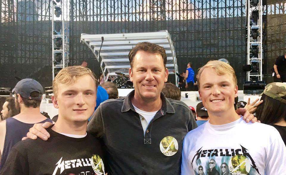 Morning on the lake with dad then an evening with Metallica and the boys. The concert at Soldier Field was KVDâs Father's Day present from Jackson and Nicholas. âPretty awesome being this close, I've got chills. The boys really outdid themselves with this.â Rock on, KVD.
