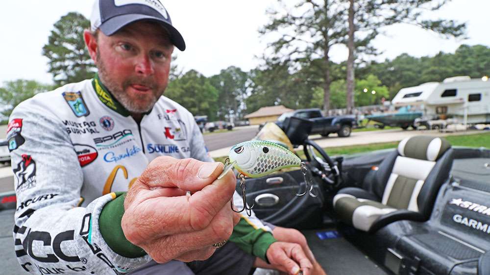 McClelland likes to keep several sizes of squarebills on hand. Sometimes color matters, and he said other times size and profile matters -- especially when considering what type of structure you'll be fishing, such as rock, wood, brush or docks.  