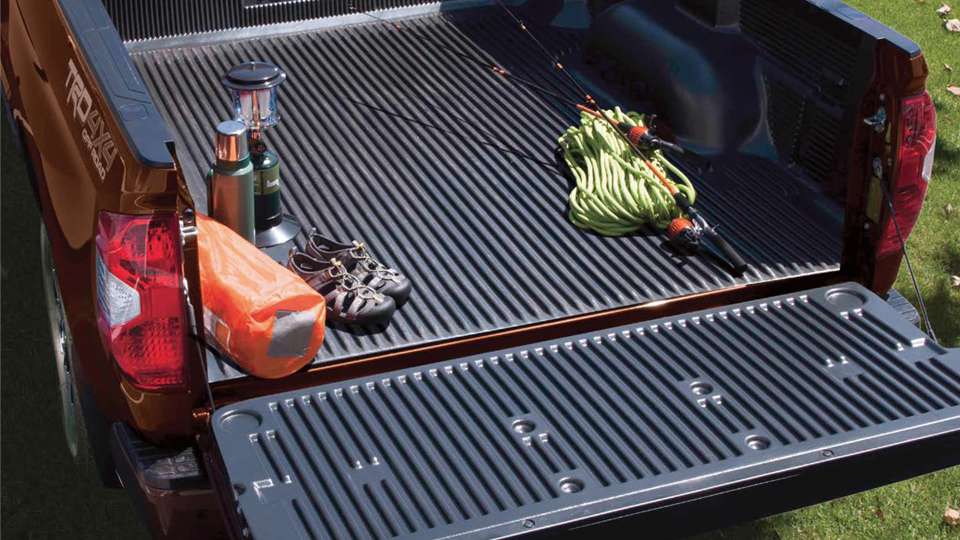 Defend your Tundraâs bed from damage incurred by shifting loads with a Skid Resistor Bedliner. Made of thick-ribbed, high-density polyethylene, it can withstand a whole lot of abuse, including chemicals and corrosives.