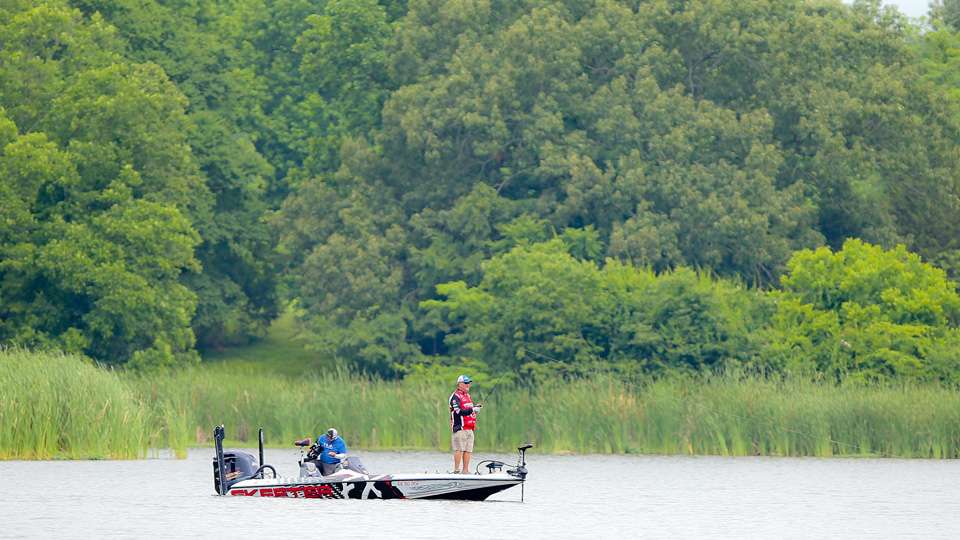 Take a look at Mark Davis on Day 3 of the GoPro Bassmaster Elite at Lake Dardanelle presented by Econo Lodge!