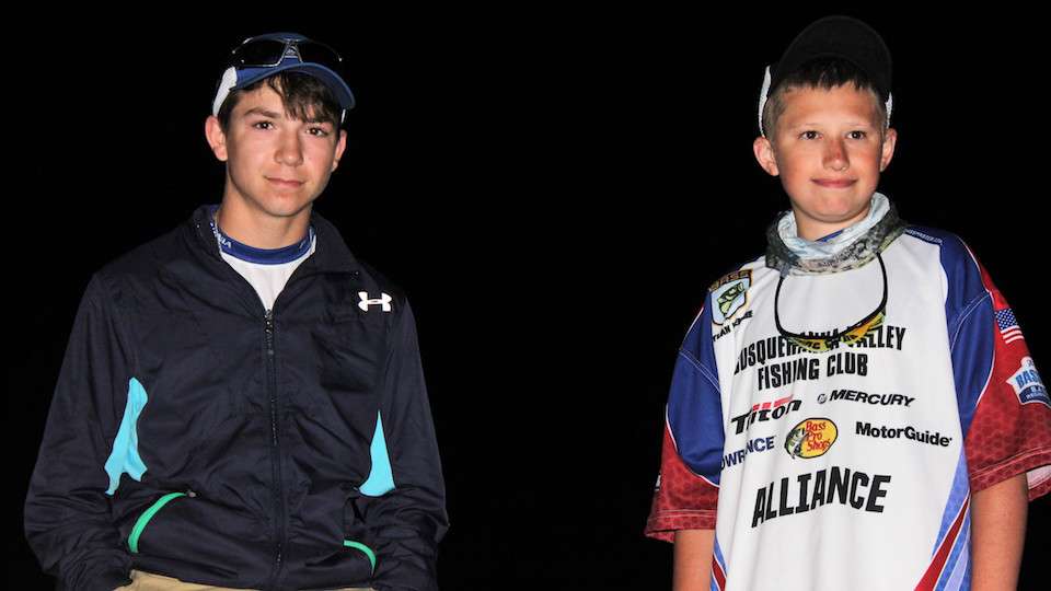 The Pennsylvania team of Dominic Cecco and Dylan Henrie are ready to go on Day 2 of the Costa Bassmaster Junior Championship presented by DICKâS Sporting Goods.