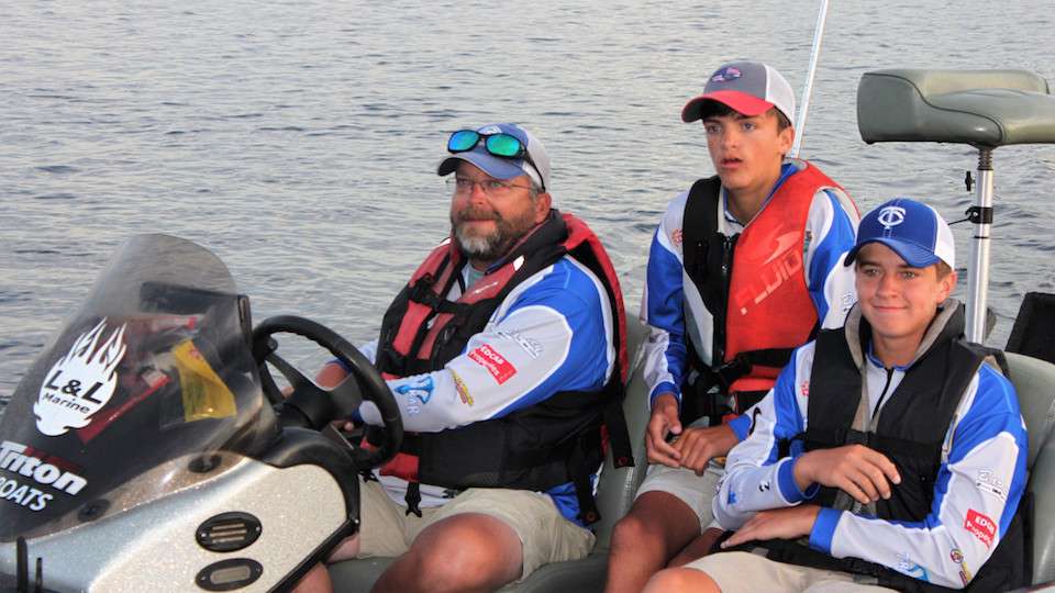 Alabamaâs Jace McNutt and Nathan Harris ride through the boat check.