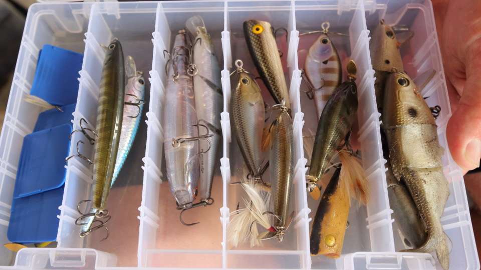 Another topwater box features a few secret weapons. 