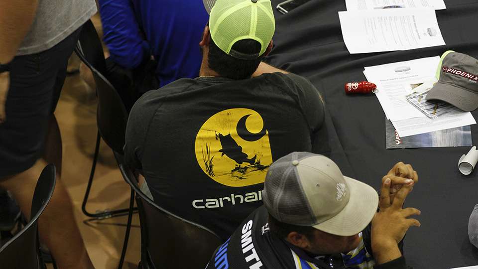 Anglers are only allowed to fish the wildcard if they already fished a regional this year. You can tell because there were Carhartt shirts from past regionals littered throughout the crowd.