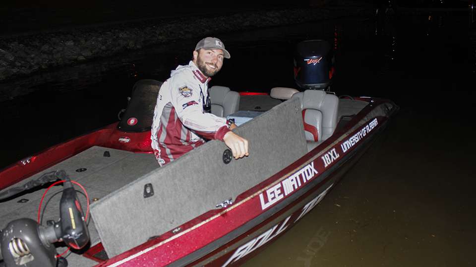 Lee Mattox of Alabama is fishing in his home state this week.