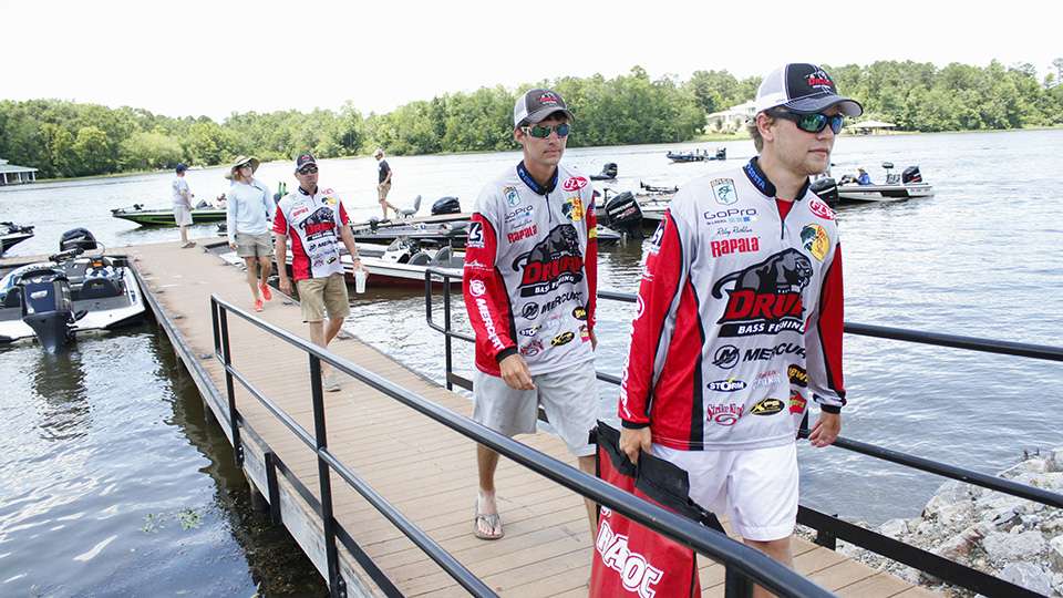 Day 2 of the Carhartt Bassmaster College Series Wild Card presented by Bass Pro Shops came to a close as the 127-boat field began checking in for weigh-in.