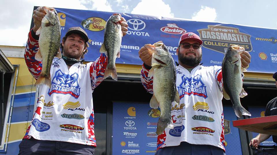 Chase Christie and Brandon Black of West Georgia (16th, 22-10)