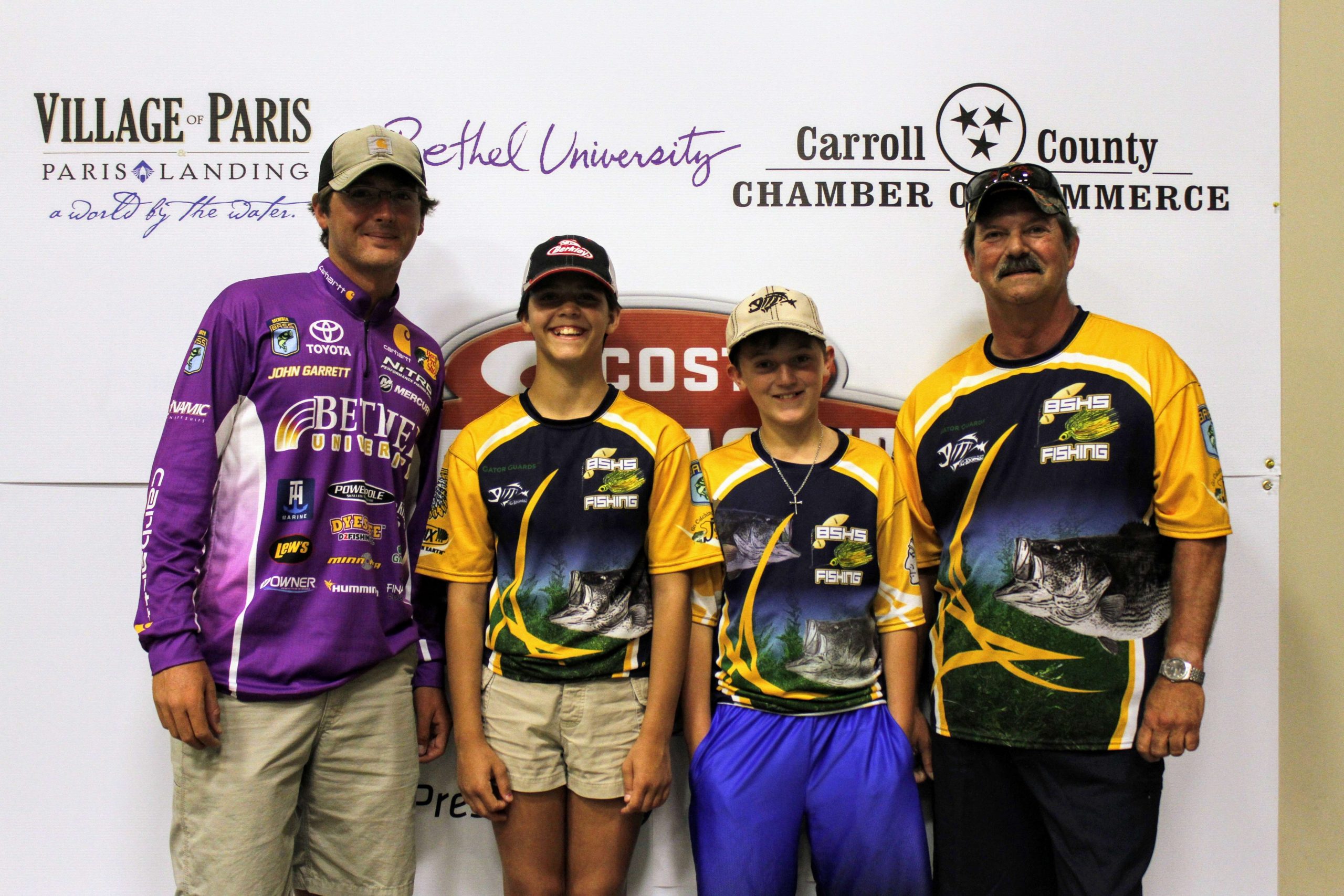 West Virginia's Riley Albanese and Destiny Parcell are two of the young anglers participating in the Costa Bassmaster Junior National Championship presented by DICK's Sporting Goods on on 1,000 Acre Recreation Lake in Huntingdon, Tenn. The teams met for registration and more at Bethel University in nearby Lexington, Tenn. on June 19, and the two-day tournament will be held June 20-21. In all, 50 two-person teams (and one solo angler) from around the U.S. and Canada are participating in the tournament. Bethel angler John Garrett is pictured in each of the photos in this gallery. Garrett grew up in Union City, Tenn. and won the Carhartt College Classic Bracket on Kentucky Lake in 2016.
