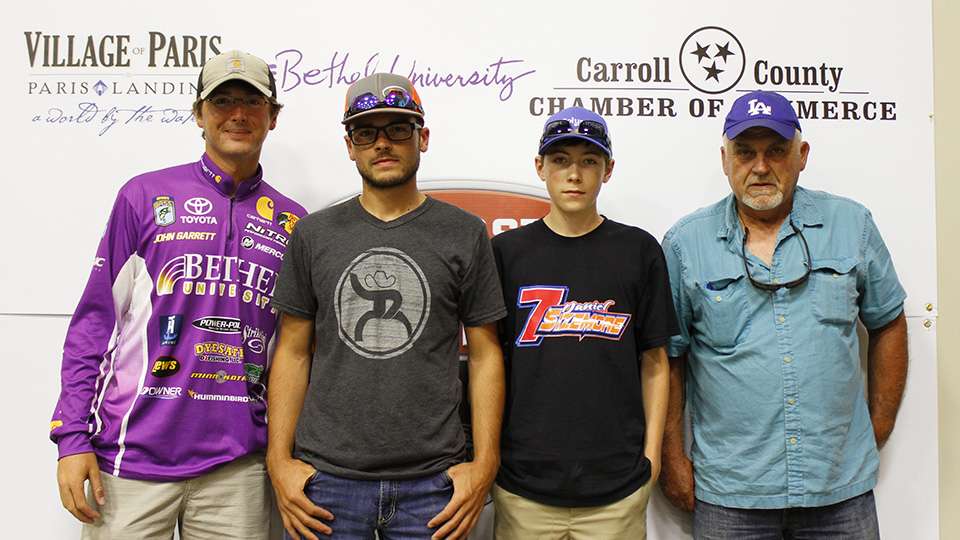Hundreds of high school anglers gather in Tennesse for the Costa Bassmaster High School National Championship presented by DICK'S Sporting Goods. Here are all the teams competing this week. The teams met for registration and more at Bethel University in nearby Lexington, Tenn. on June 19. Bethel angler John Garrett is pictured in each of the photos in this gallery. Garrett grew up in Union City, Tenn. and won the Carhartt College Classic Bracket on Kentucky Lake in 2016.

Ethan Carr and Brady Huddleston of Tennessee.
